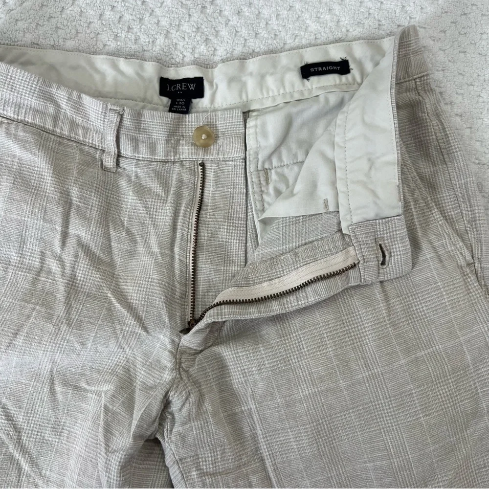 ! J. Crew Men's Plaid Cream Pants